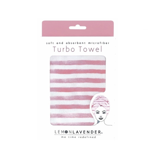Lemon Lavender Microfiber Turbo Towel - Painterly