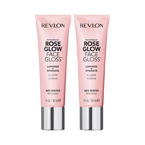 2 x Revlon PhotoReady Rose Glow Face Gloss Luminize + Hydrate Primer - Rose Glow