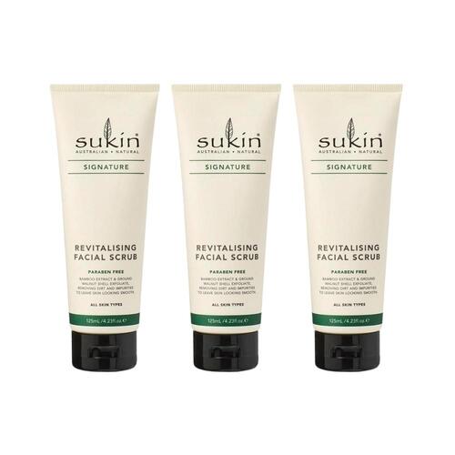 3 x Sukin Signature Revitalising Facial Scrub 125mL