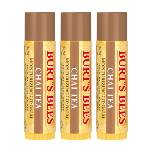 3 x Burt's Bees Chai Tea Lip Balm 4.25g