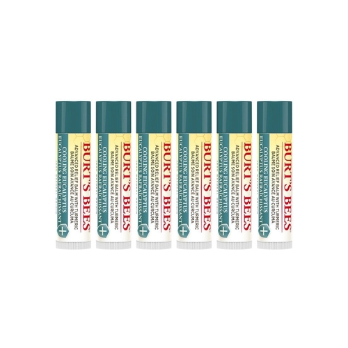 6 x Burt's Bees Advanced Relief Eucalyptus Lip Balm 4.25g