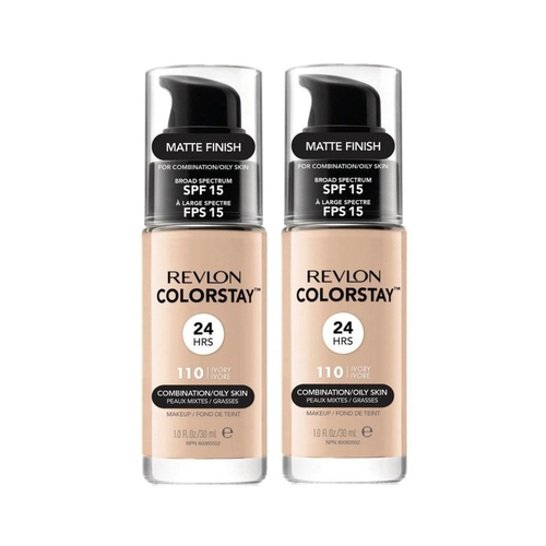 2 x Revlon ColorStay Makeup for Combination/Oily Skin 30mL - 110 Ivory