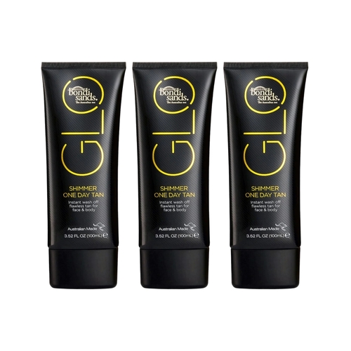 3 x Bondi Sands Glo Shimmer One Day Tan Lotion 100mL