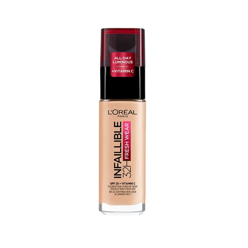 L'Oreal Paris Infaillible 32H Fresh Wear Liquid Foundation 30mL - 120 Golden Vanilla