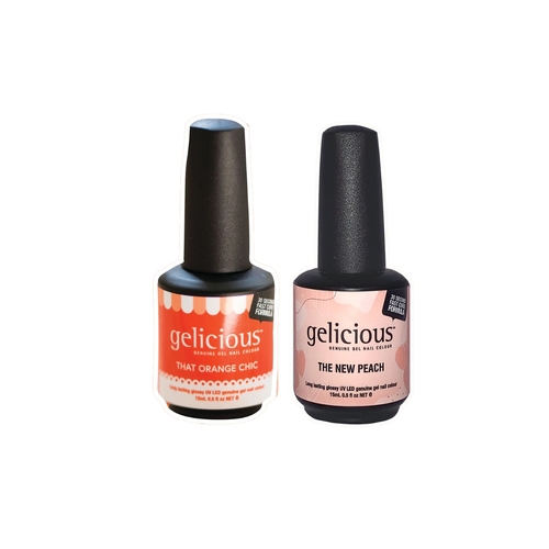 Gelicious Duo Kit - That Orange Chic & The New Peach 2 x 15mL