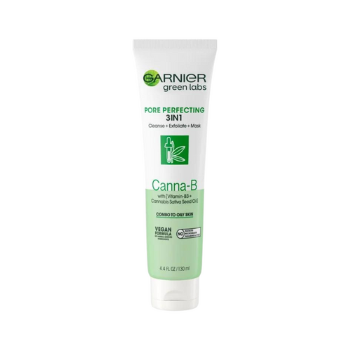 Garnier Green Labs Pore Perfecting 3in1 Canna-B Clay Cleanser 130mL