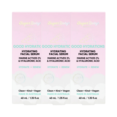 3 x SugarBaby Good Hydrations Hydrating Facial Serum 40mL