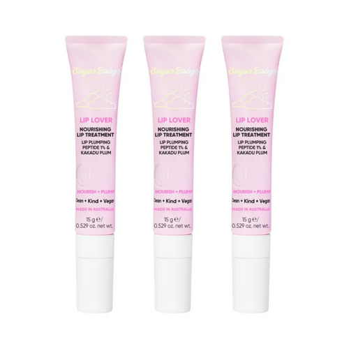 3 x SugarBaby Lip Lover Nourishing Lip Treatment 15g
