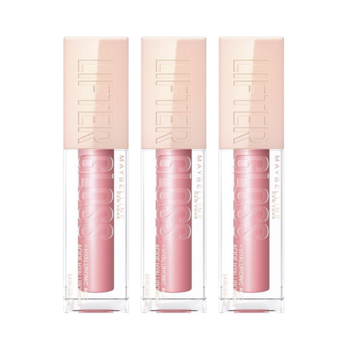 3 x Maybelline Lifter Gloss Hydrating Lip Gloss 5.4mL - 004 Silk