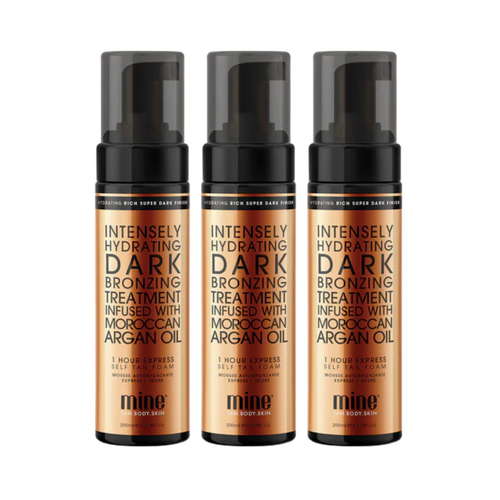 3 x MineTan Moroccan Self Tan Foam 200mL