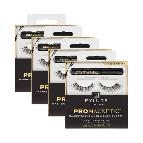 4 x Eylure London Pro Magnetic Eyeliner & Lash System - Faux Mink Wispy
