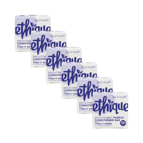 6 x Ethique Solid Conditioner Bar Tone It Down Purple 60g