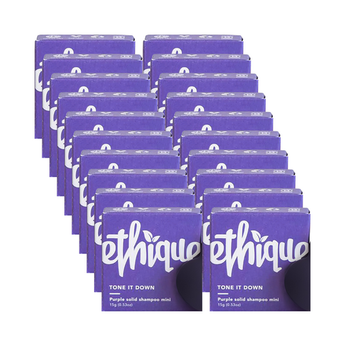 20 x Ethique Solid Shampoo Mini Tone It Down Purple Shampoo Bar 15g