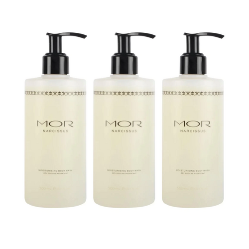 3 x MOR Narcissus Moisturising Body Wash 300mL