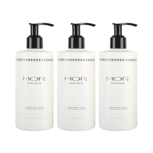 3 x MOR Narcissus Creamy Body Lotion 300mL