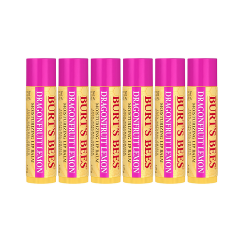 6 x Burt's Bees Dragonfruit Lemon Lip Balm 4.25g