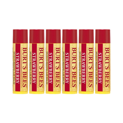 6 x Burt's Bees Strawberry Lip Balm 4.25g