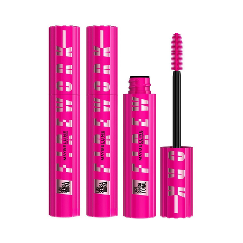 3 x Maybelline Lash Sensational Firework Mascara 10mL - Black