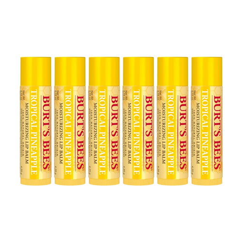 6 x Burt's Bees Tropical Pineapple Lip Balm 4.25g