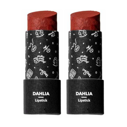 2 x ETHIQUE Lipstick 8g - Dahlia Terracotta Brown