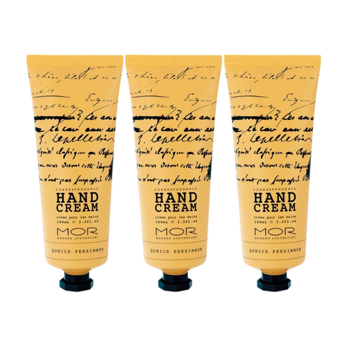 3 x MOR Boutique Correspondence Hand Cream 100mL - Quince Persimmon