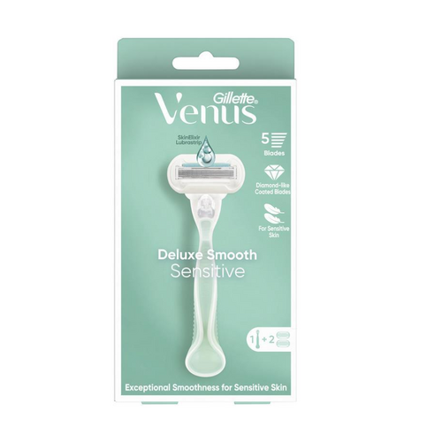 Gillette Venus Deluxe Smooth Sensitive Razor + 2 Refill Blades